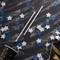 Blue and Silver Star Confetti Table Decoration for Birthday Graduation Winter Retirement Bachelor Theme Party,1.2 inch in Diameter,200 Counts